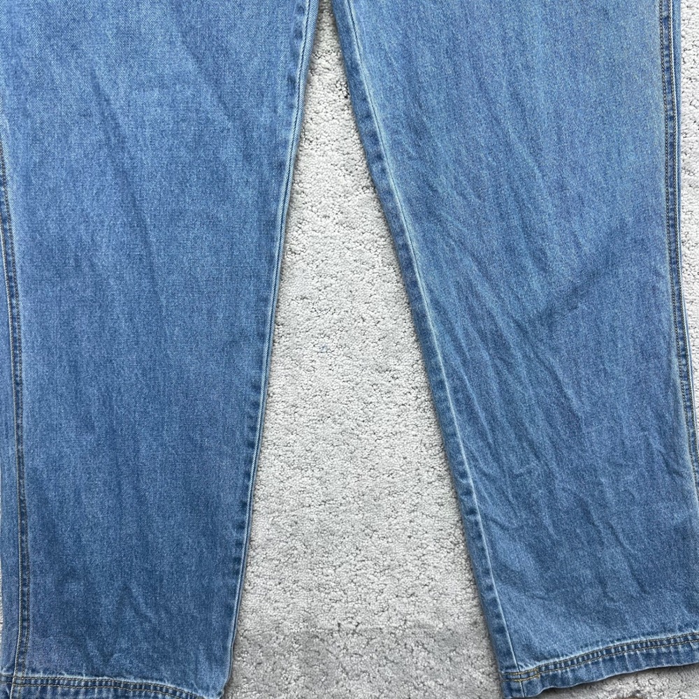 Unionbay Overalls Size Large Blue Denim Bib Jumper Pockets Utility Workwear - Picture 6 of 16